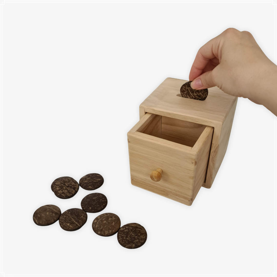 Qtoys Posting Box with Coconut Discs