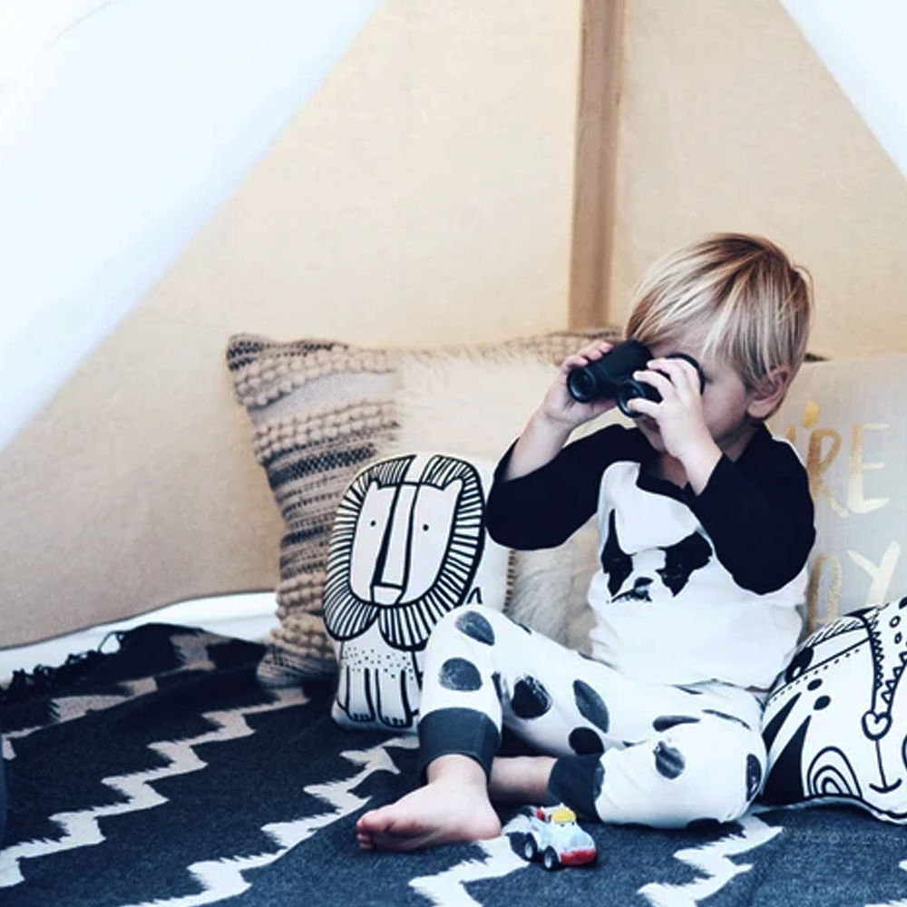 Wee Gallery Nursery Friends Throw Pillow - Lion (Large)