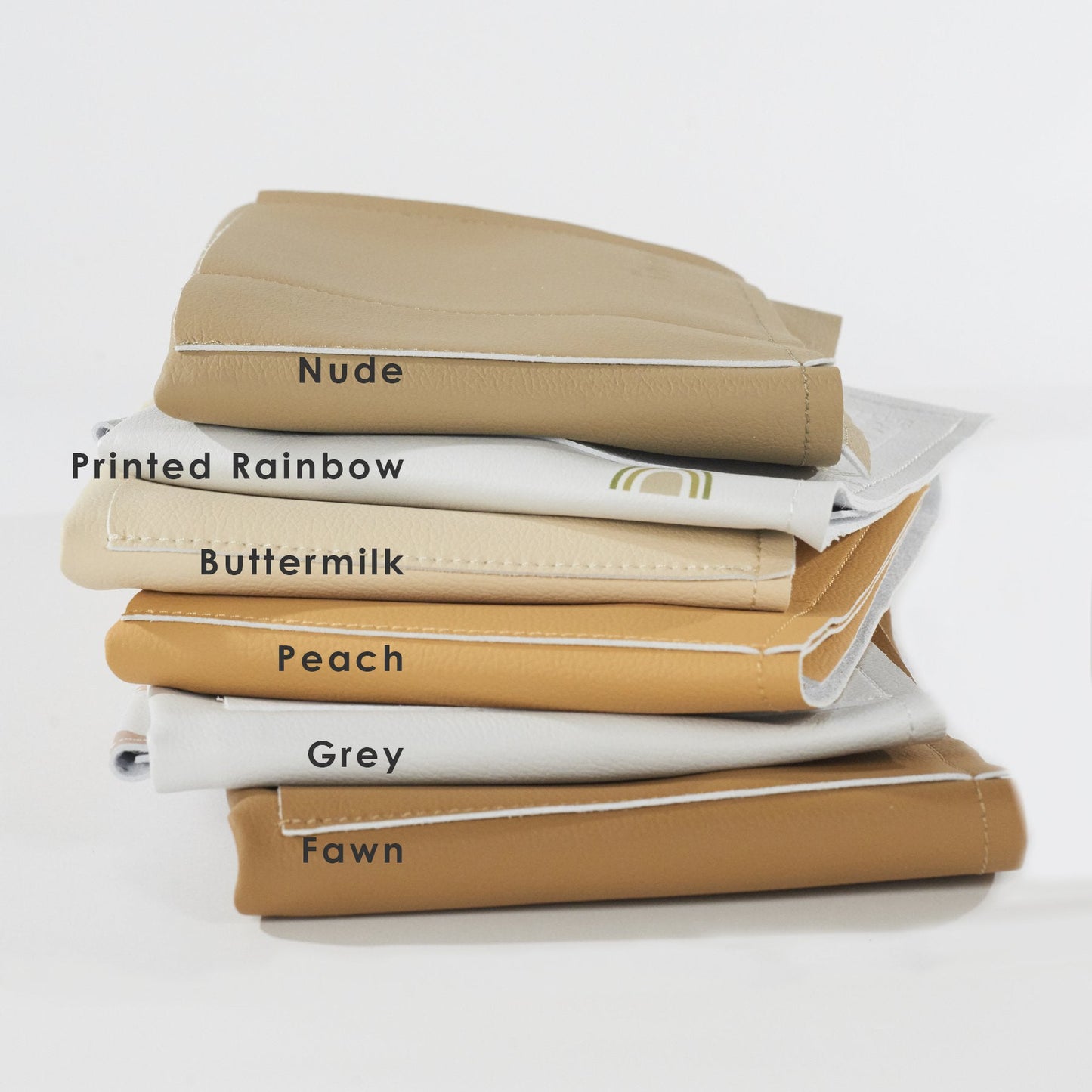 Vegan Leather Mess Mat - Buttermilk