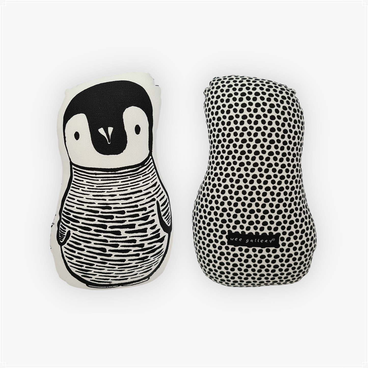 Wee Gallery Nursery Friends Throw Pillow - Penguin (Small)