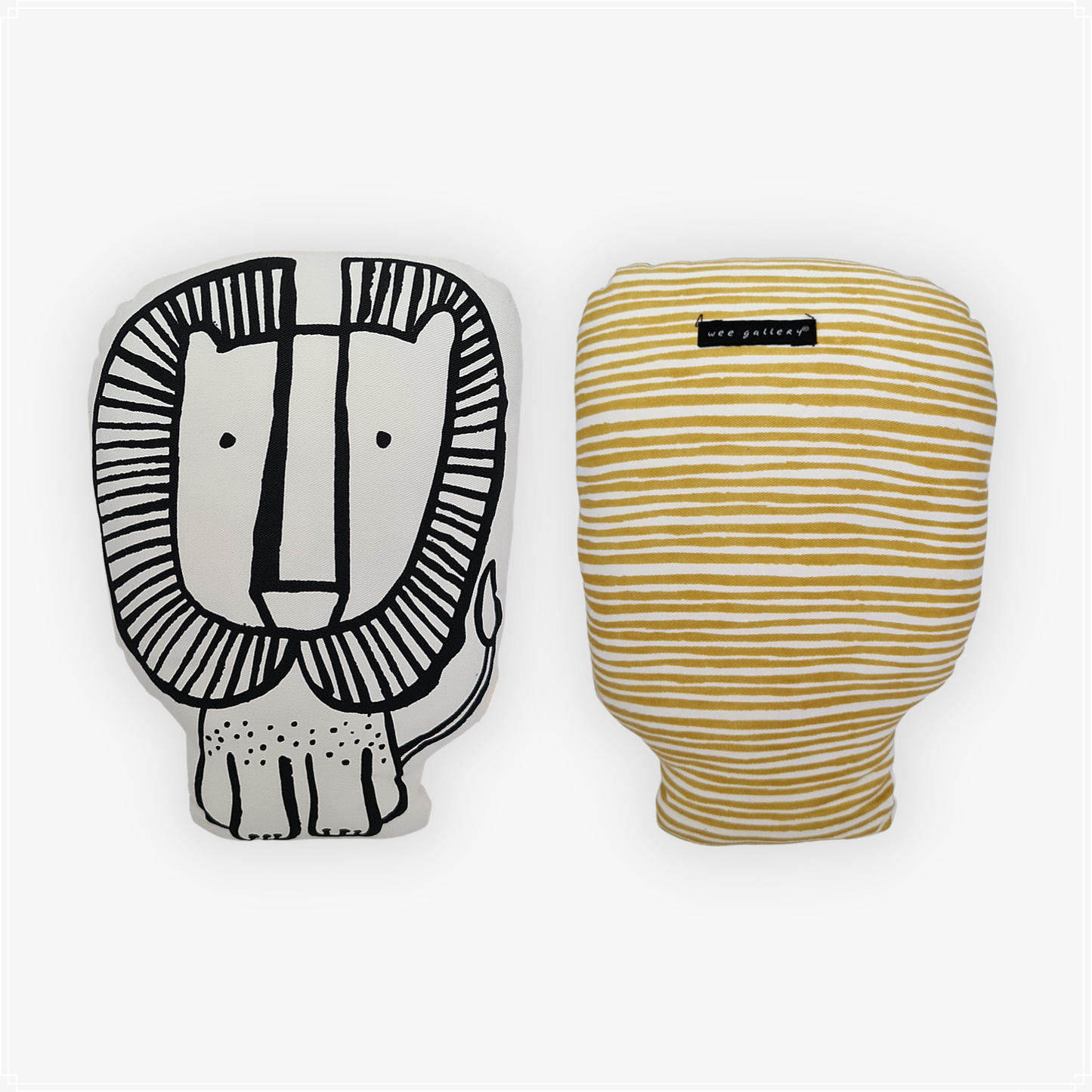 Wee Gallery Nursery Friends Throw Pillow - Lion (Large)