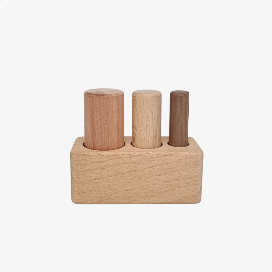 Qtoys Size Discrimination 3 Pole Puzzle