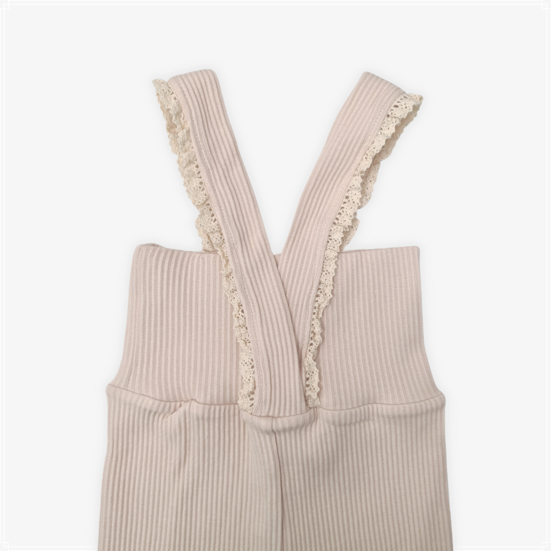 Ribbed Overall Leggings - Blush