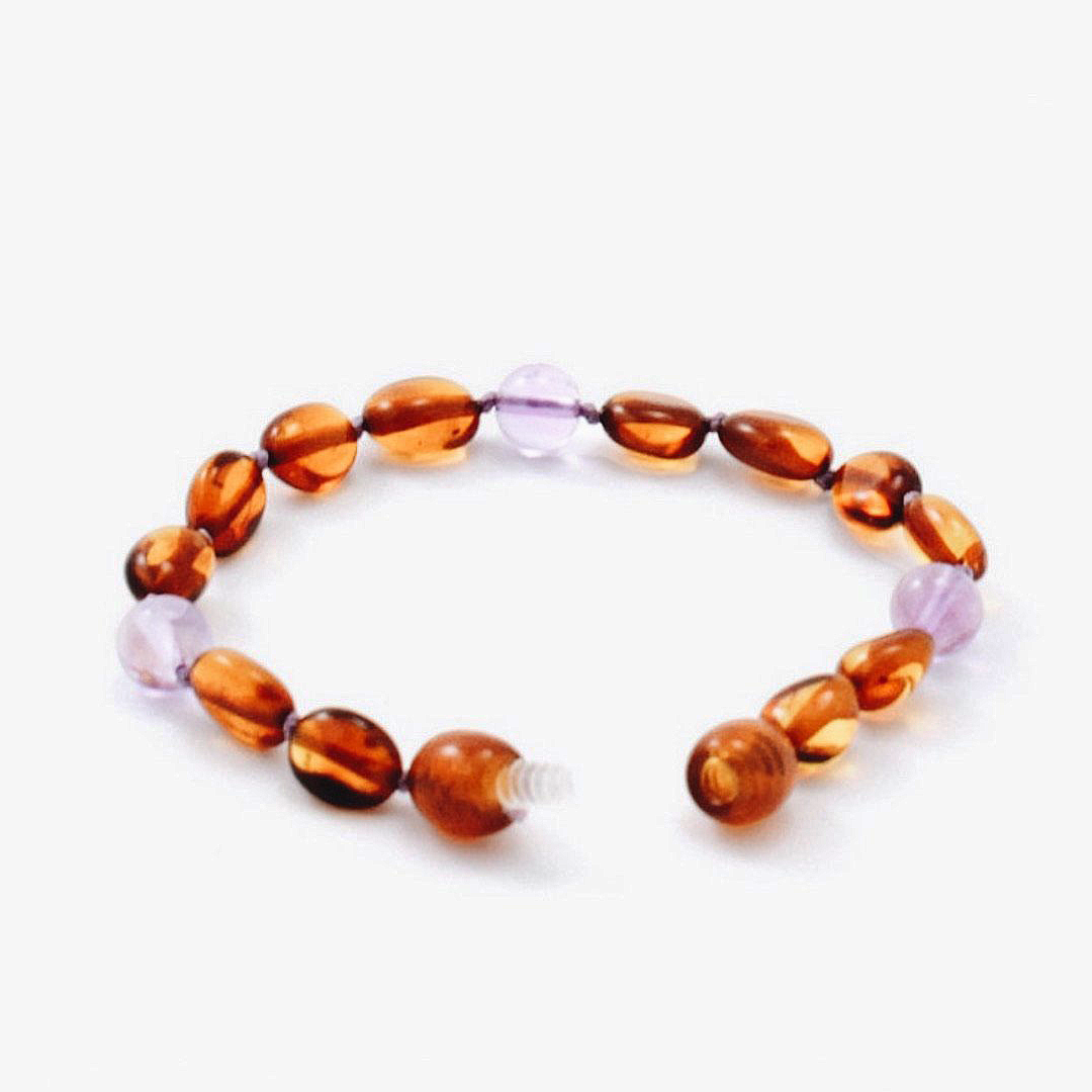 Amber & Amethyst Teething Beads