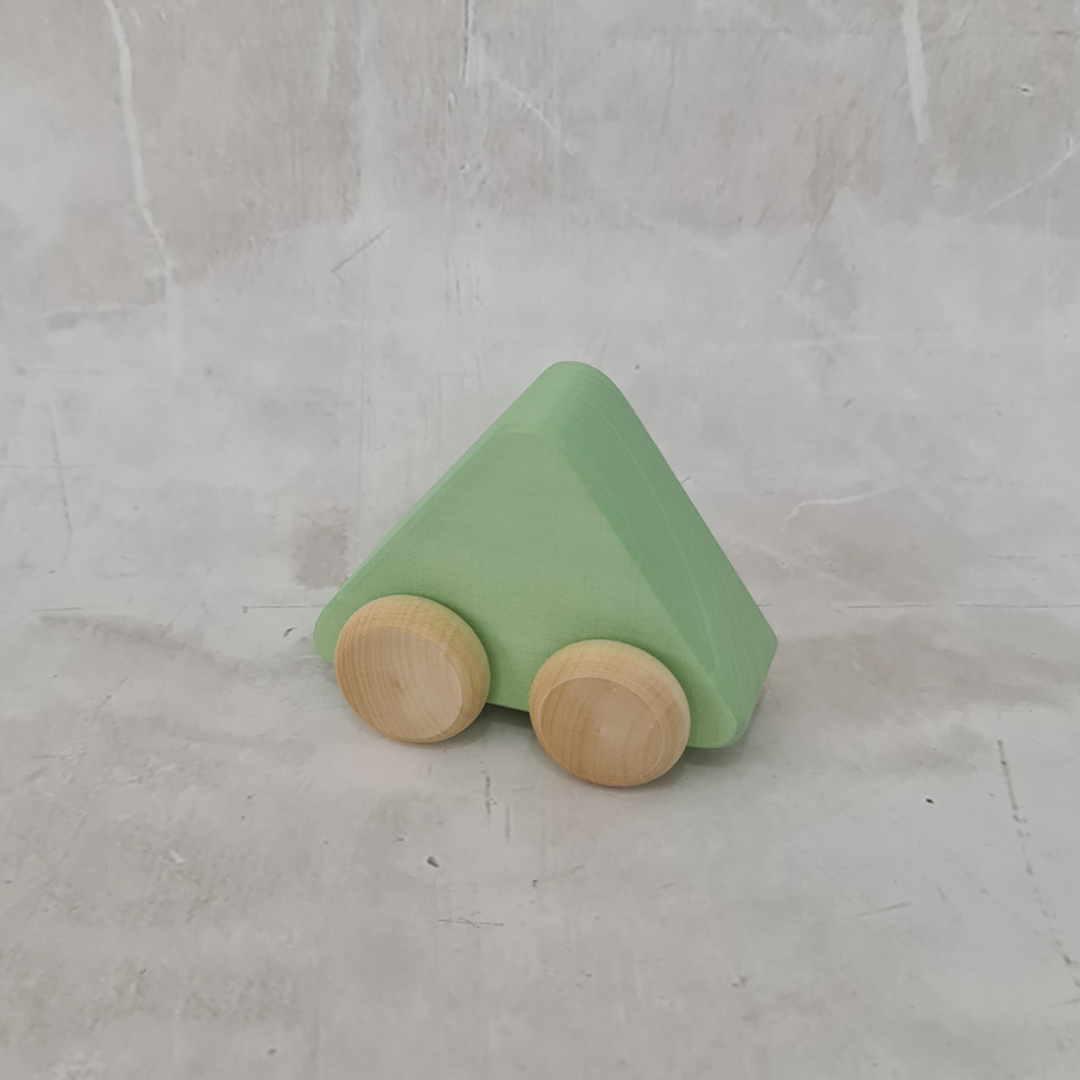 Raduga Grez Wooden Toy Car - Triangle Seafoam