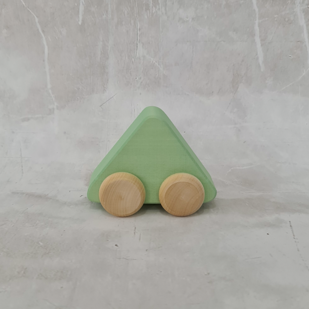 Raduga Grez Wooden Toy Car - Triangle Seafoam