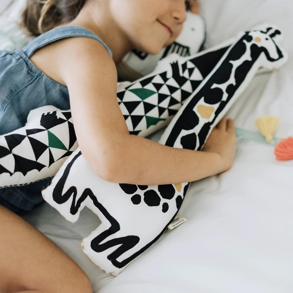 Wee Gallery Nursery Friends Throw Pillow - Giraffe (Medium)