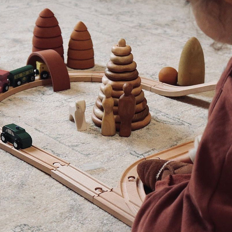 Organic Wooden Stacking Tower