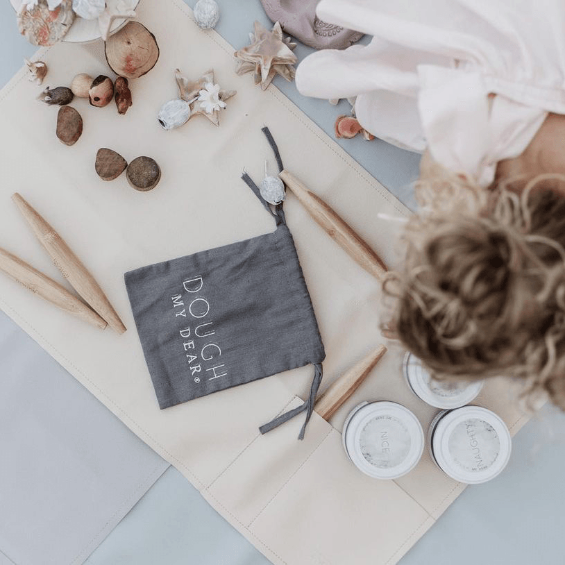 Vegan Leather Mess Mat - Buttermilk