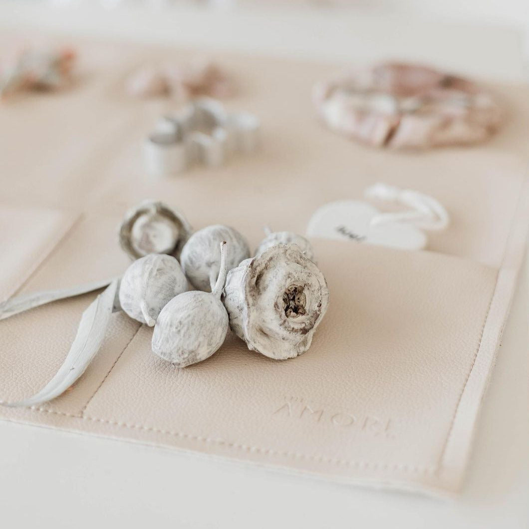 Vegan Leather Mess Mat - Buttermilk