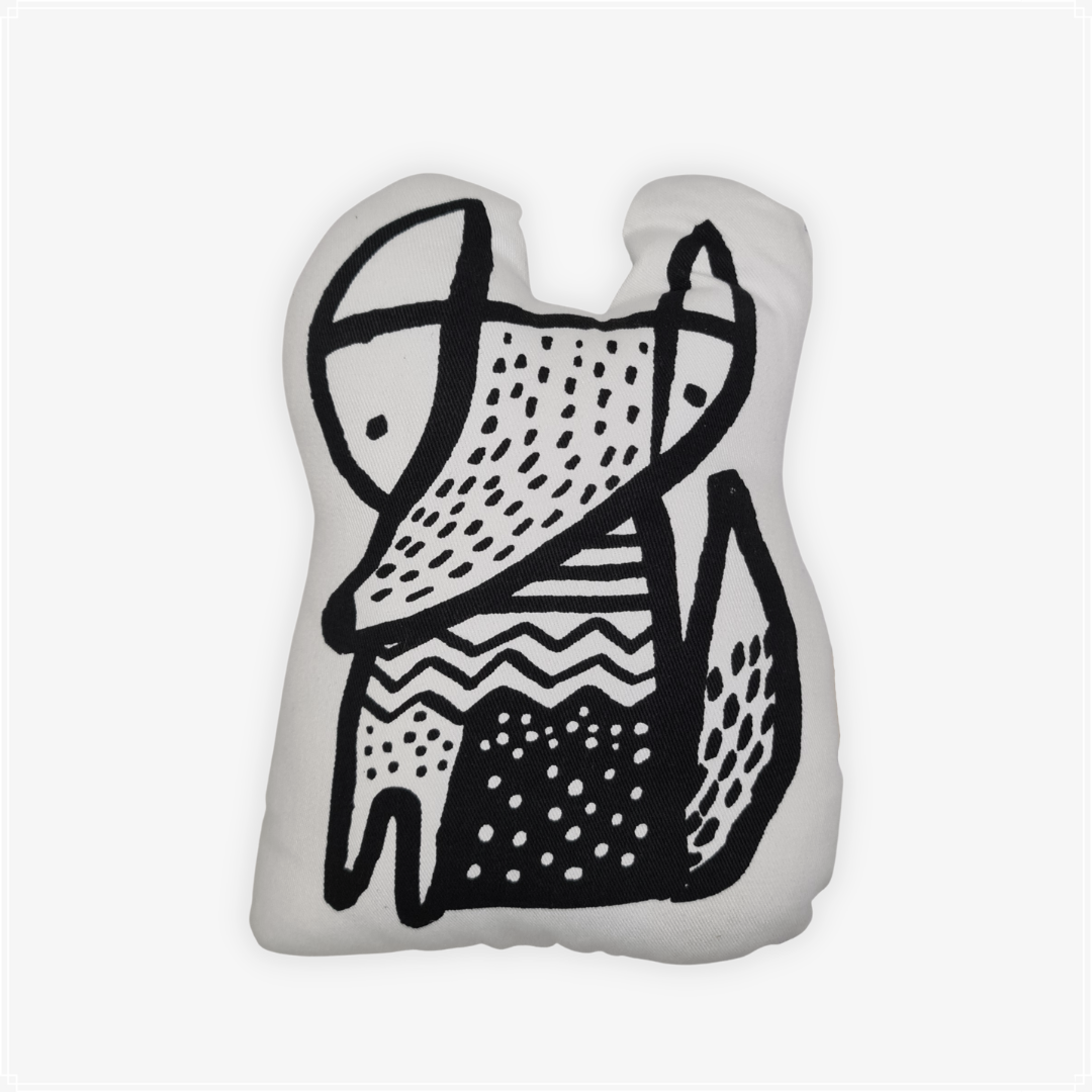 Wee Gallery Nursery Friends Throw Pillow - Fox (Small)