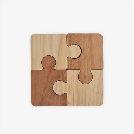 Qtoys Wooden Contrast Puzzle