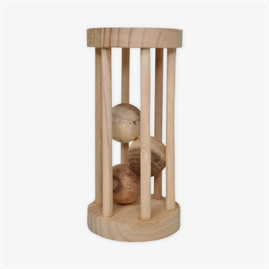 Qtoys Rolling Ball Rattle - Natural