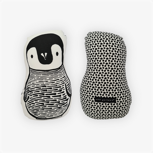 Wee Gallery Nursery Friends Throw Pillow - Penguin (Small)