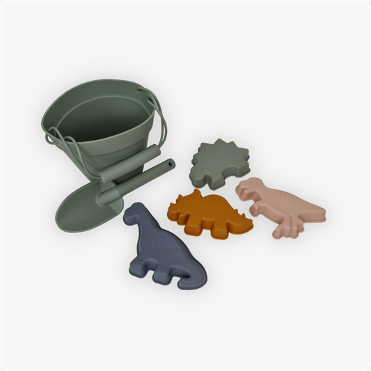 Silicone Beach Bucket Set - Green