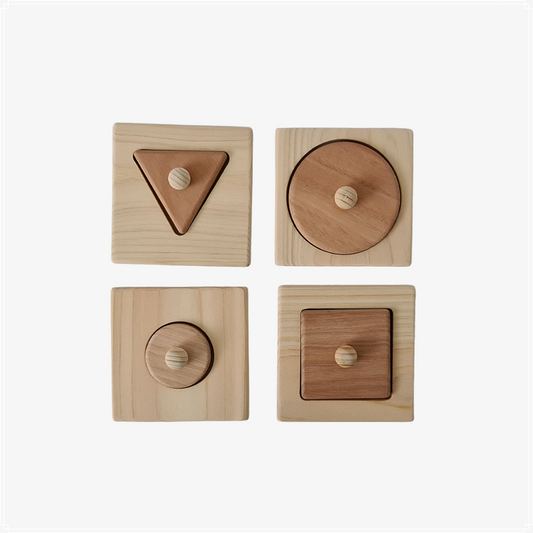 Qtoys Single Shape Puzzle - Set of 4