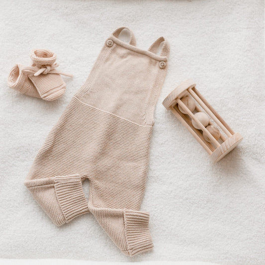 Qtoys Rolling Ball Rattle - Natural