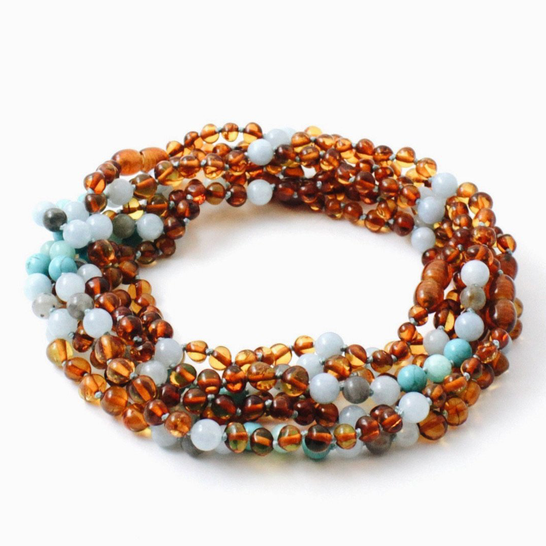 Amber Rain Teething Beads