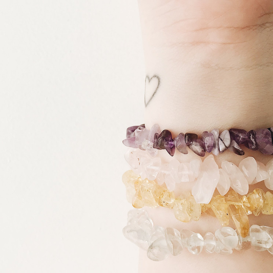 Crystal Chip Bracelets - various colours