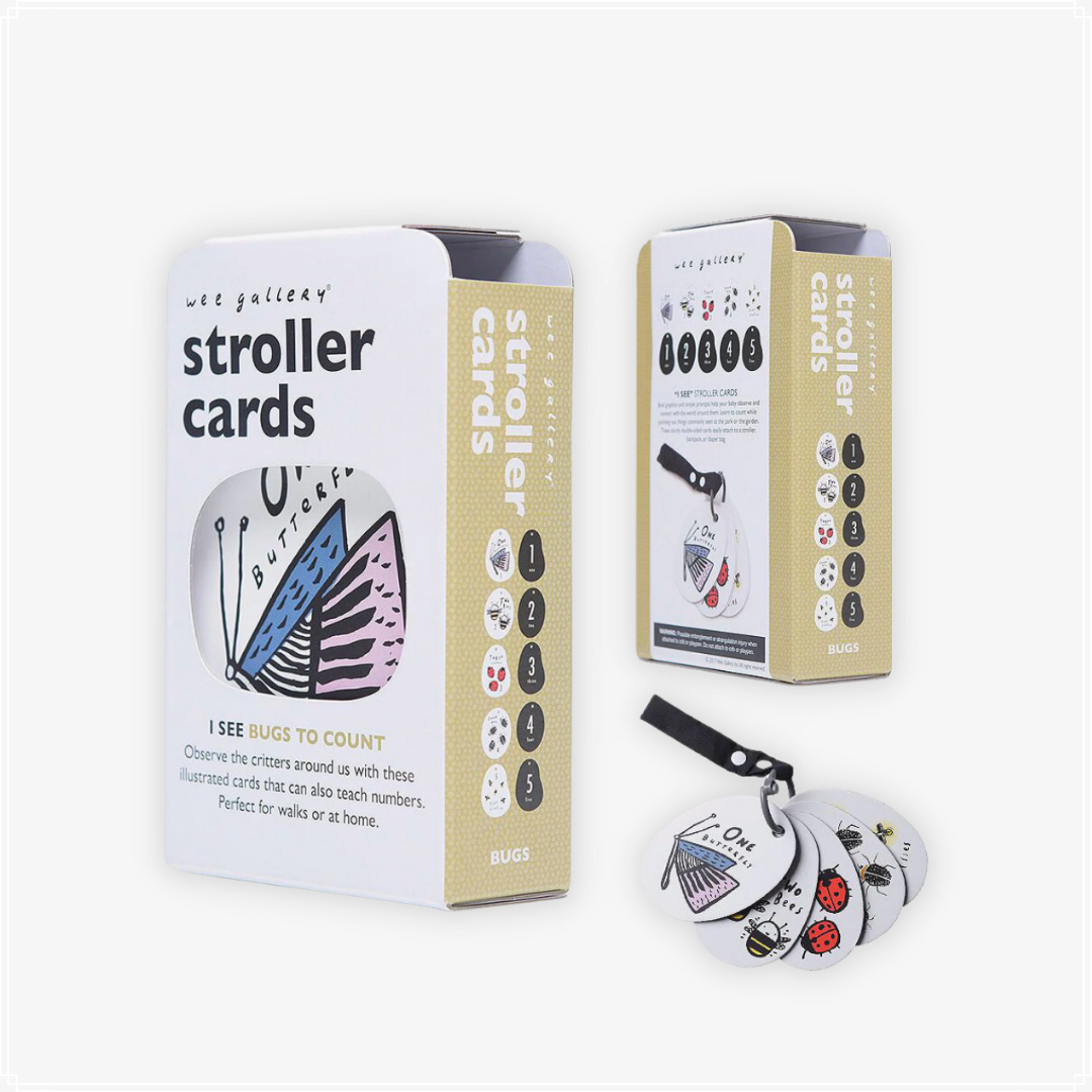 Wee Gallery Stroller Cards - I See Bugs to Count