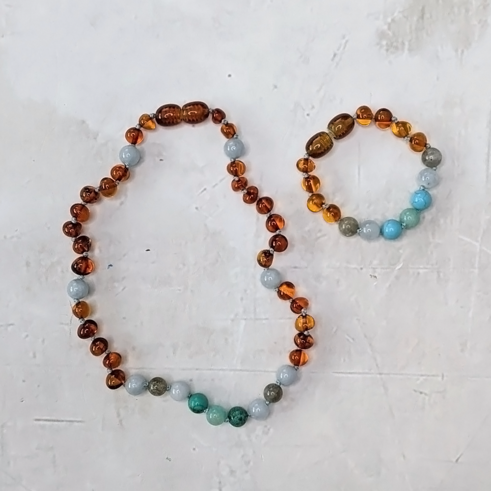 Amber Rain Teething Beads