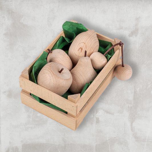 Erzi Assorted Fruit in Crate - Natural