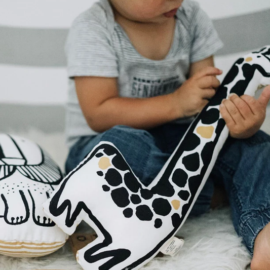 Wee Gallery Nursery Friends Throw Pillow - Giraffe (Medium)